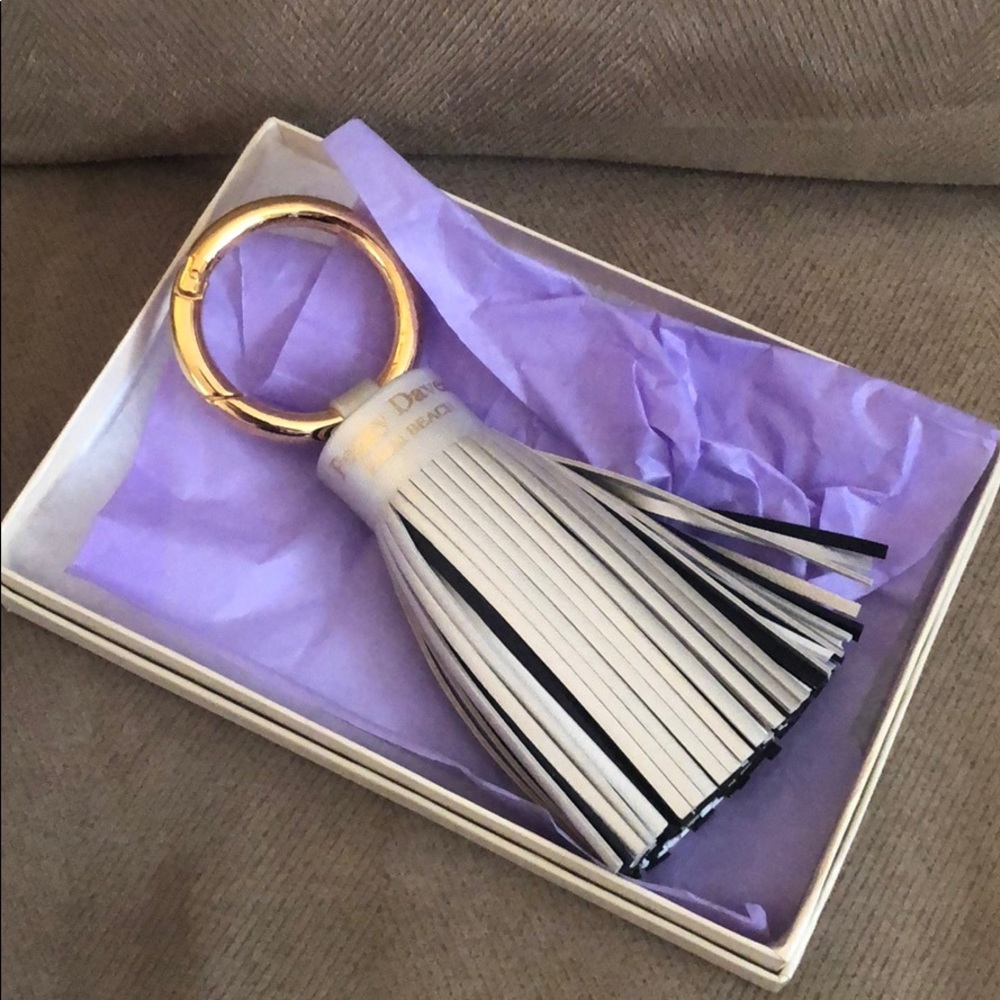 Peggy Daven Palm Beach Leather Tassel Keyring